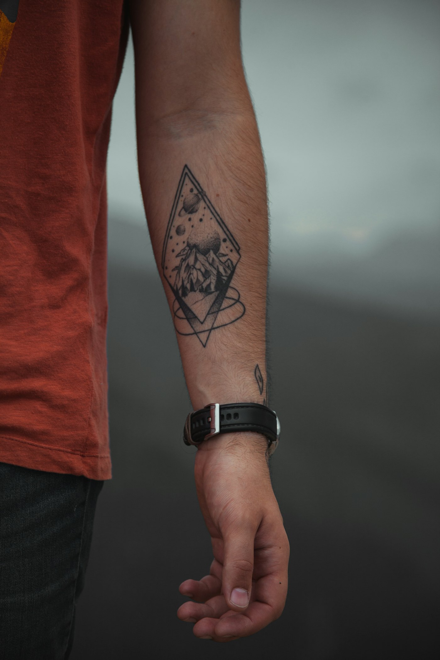 Geometric chest piece
